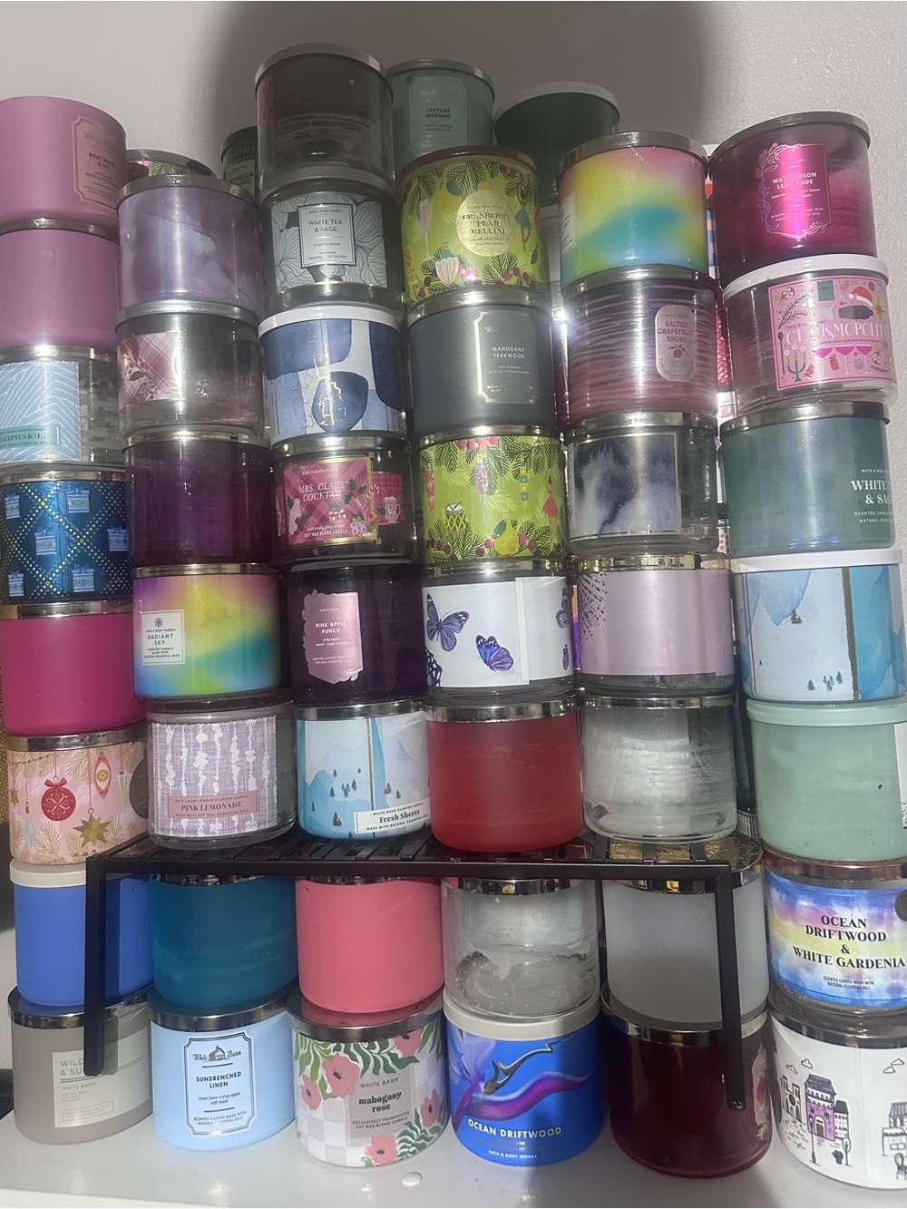 Empty candle jars